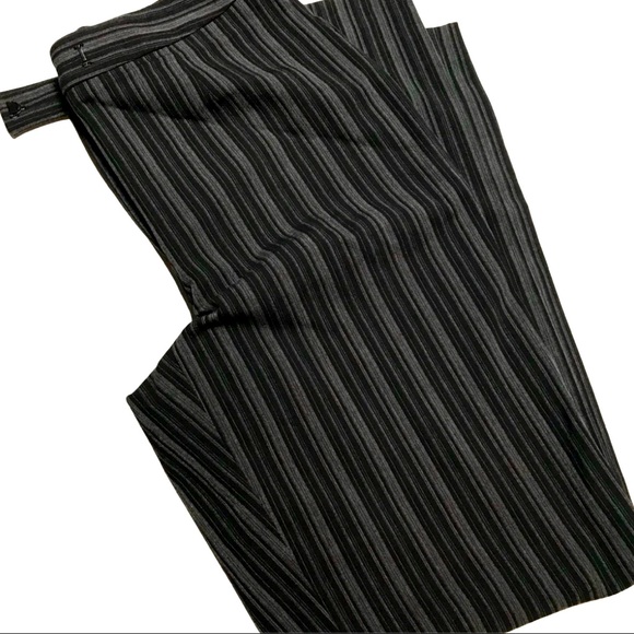 Valerie Stevens Gray Pinstripe Pants - Picture 4 of 4